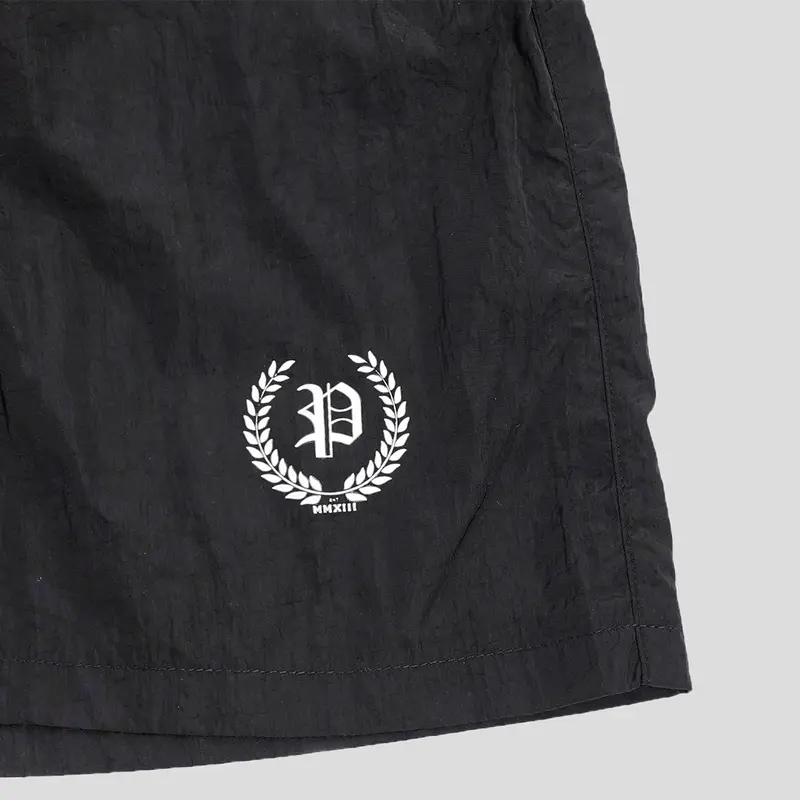 Prodigo * Boardshort Pria Bratan Motif 2 I Celana Pendek Pria I Celana Santai I Boardshort Crinckle I Short Pants Hitam 2