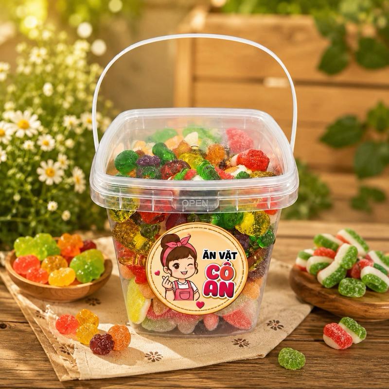 Kẹo Dẻo Trái Cây Chip Chip Mix Loại Vị Chua Ngọt Dẻo Dai Hsd 12Tháng