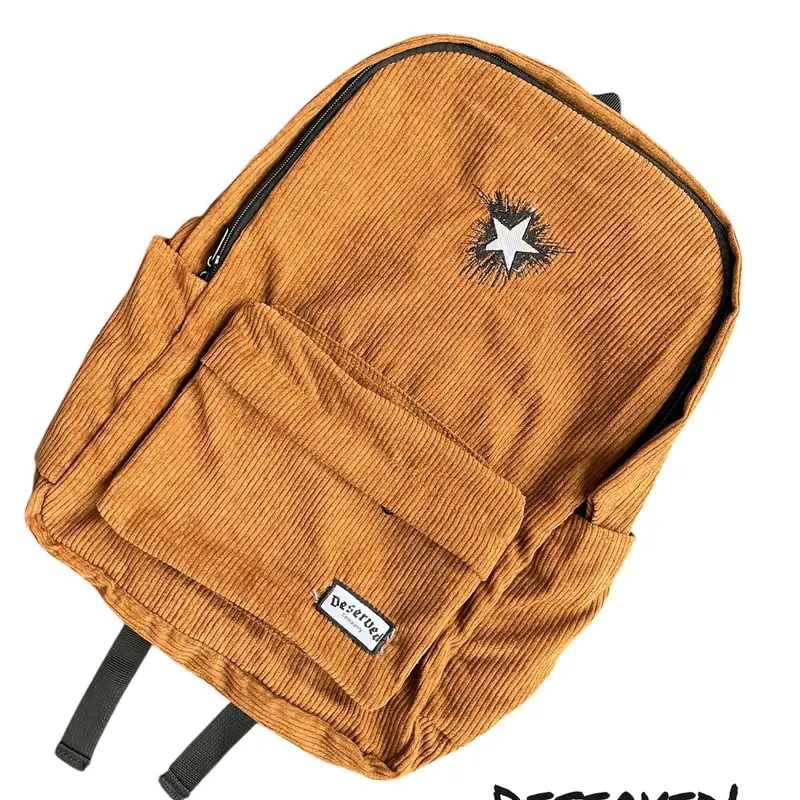 DESERVED-TAS RANSEL TAS SEKOLAH BACKPACK CORDUROY STARNOVA BAHAN KODUROY Wanita 2