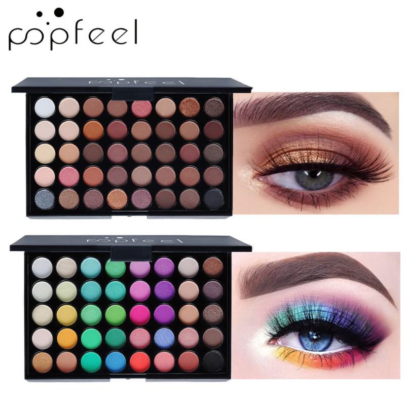 𝐌𝐀𝐊𝐄 𝐔𝐏 𝐏𝐀𝐋𝐄𝐓𝐓𝐄 - EYESHADOW PALETTE POPFEEL 40 COLOR MATTE ORIGINAL 0