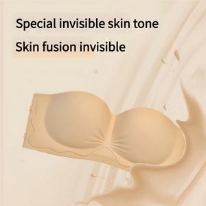 Áo Ngực Ống Không Dây, Halimunan, Dành Cho Phụ Nữ Với Ngực To Và Nhỏ Ép Ống, Chống Trượt, Chun, Chống Chảy Xệ, Áo Ngực Lưng Đẹp