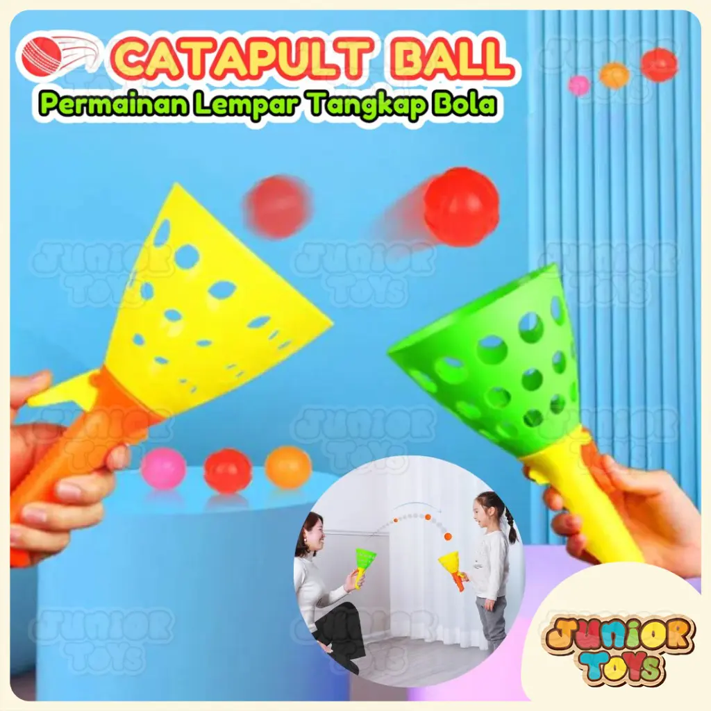 Mainan Tangkap Bola Catch Ball Game Mainan Anak Outdoor Indoor Mainan Seru