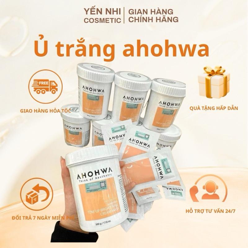  Ahohwa Mặt Nạ Ủ Trắng Tone Up Brightening Cream Mask Siêu Phẩm Kích Trắng Từ Bên Trong Da Mịn Màng Sáng Bật Tone 