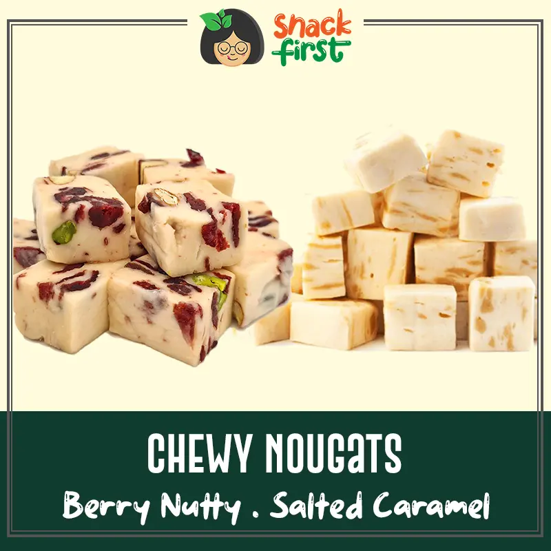 SnackFirst Chewy Nougats (Berry Nutty/Salted Caramel) - Candies from New Zealand