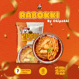 OKIPOKKI - RABOKKI by Okipokki Tteok kenyal ramyeon saus gochujang makanan khas korea Halal