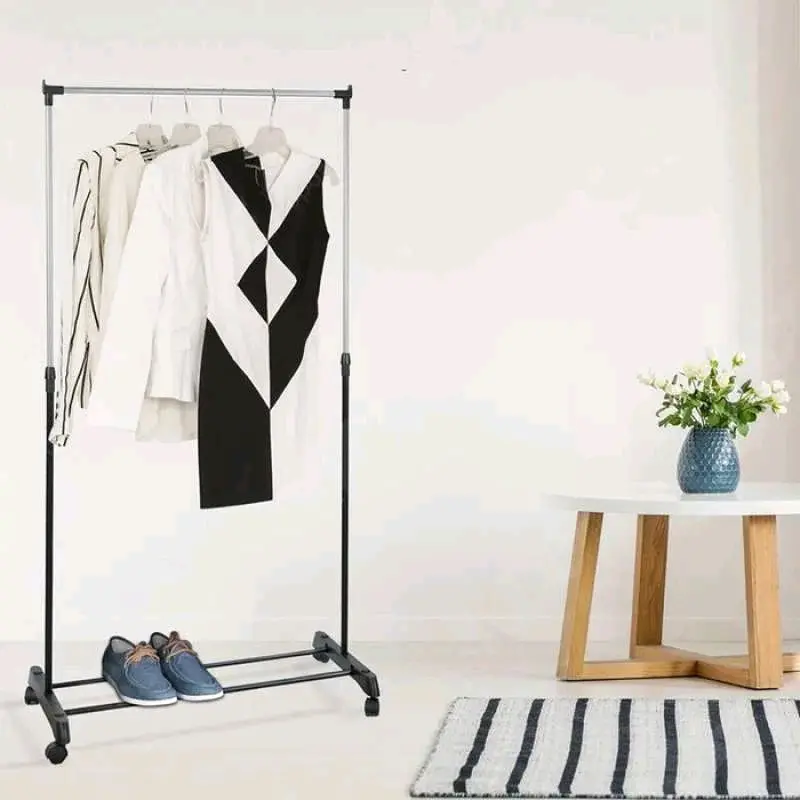 GANTUNGAN BAJU SINGLE POLE / RAK BAJU Besi Hanger Jemuran Pakaian