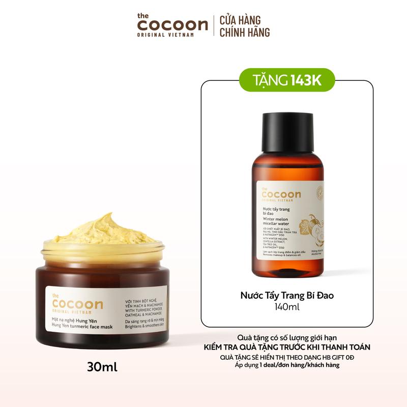 Mặt nạ nghệ Hưng Yên Cocoon giúp da rạng rỡ & mịn màng 30ml