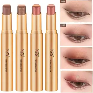 Eyeshadow Stick 3 Warna Gradasi Shimmer Matte Glitter Natural Anti Air Tahan Lama