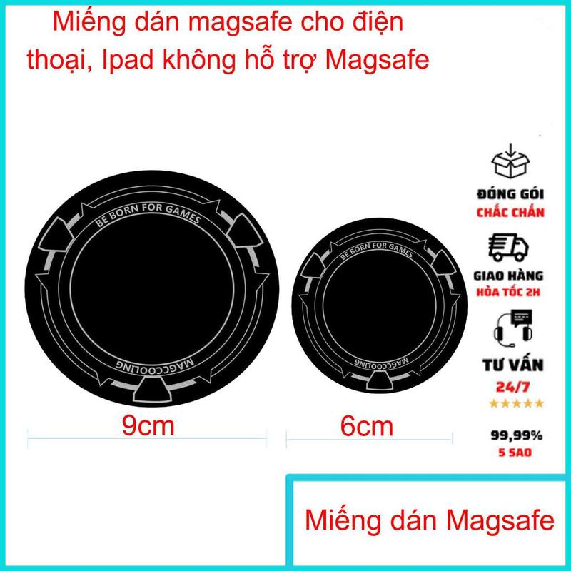 Miếng dán Magsafe cho điện thoại và Ipad không hỗ trợ Magsafe - Có kích thước…