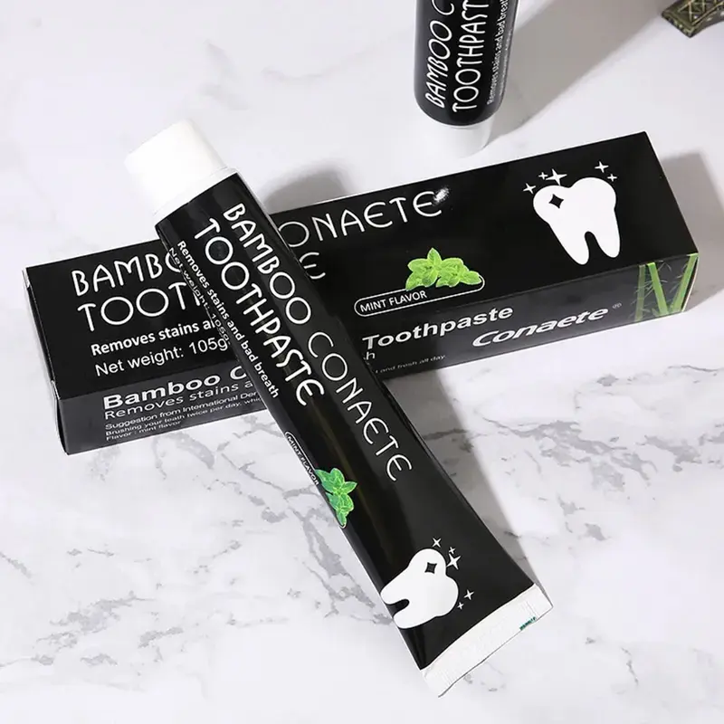 pasta gigi pemutih dan perontok karang gigi bamboo charcoal toothpaste odol pemutih gigi menghilangkan bau mulut Kuning Memutihkan Bersihkan karang gigi Kelapa Siwak 6