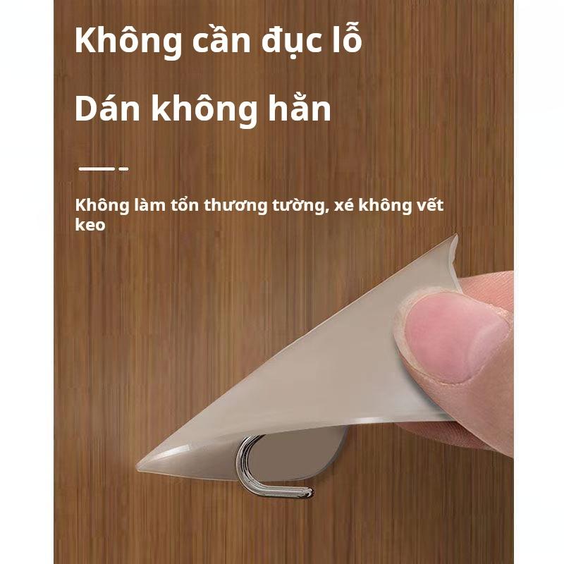 Product Introduction of Giá Móc, 10 Cái, Chia Ngăn, Đục Lỗ, Thích Hợp Cho Quần Áo, Dán, Ký Túc Xá, Chịu Lực, Không để lại dấu vết, Mạnh Mẽ, Giá Móng 4