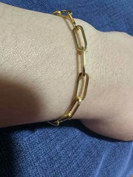 Product Review of Wing Sing Rantai Gelang Tangan Paper Clip Sauh Saud Licin Fesyen Original Tulen Emas 916 / 916 Gold Solid Bracelet from p**i 0