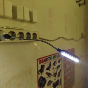 Lampu Baca Mini LED Reading Lamp Flexible USB Plug 5V 1W Cool White