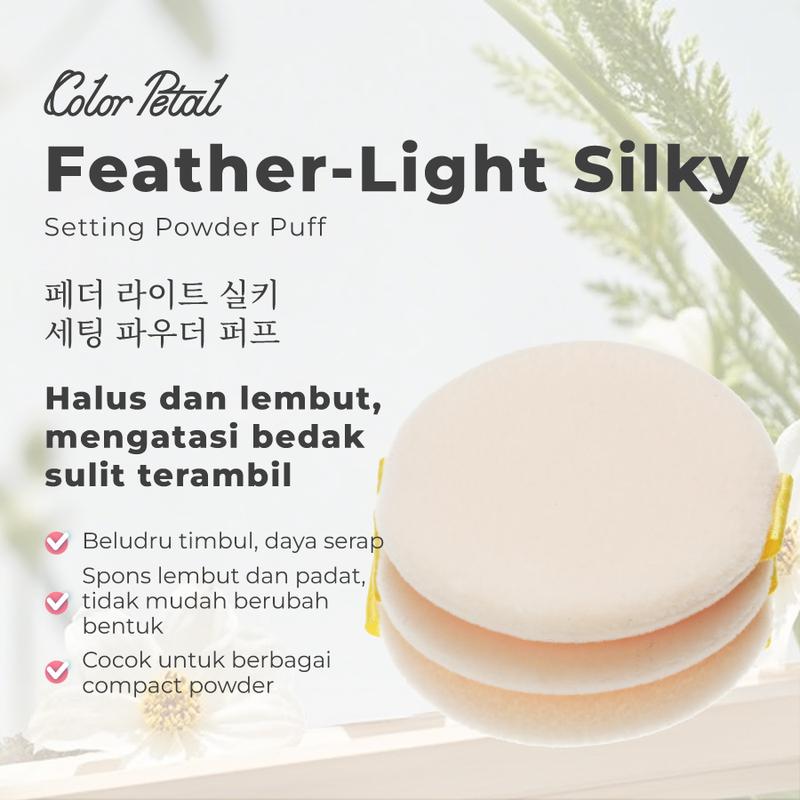 Color Petal Feather-Light Silky Setting Powder Puff Halus da - Shop ...