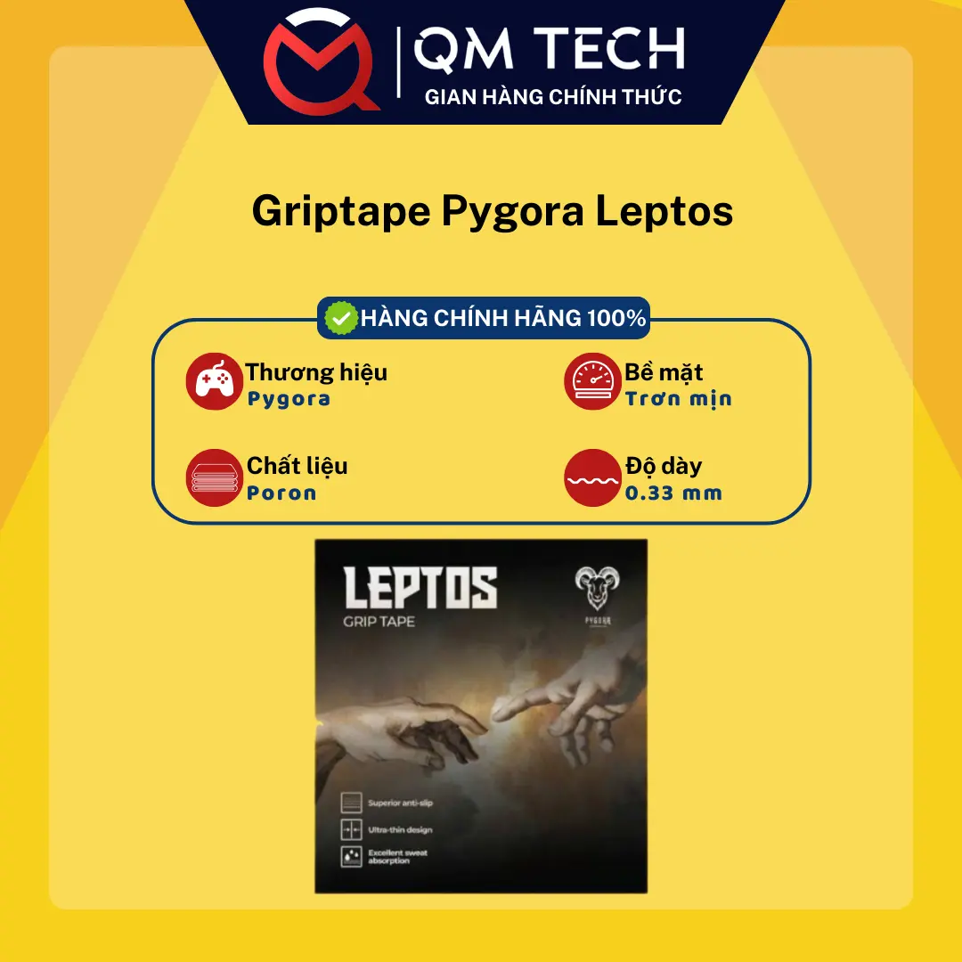 [NEW] Miếng dán chuột Griptape Pygora Leptos  - QMTECH STORE