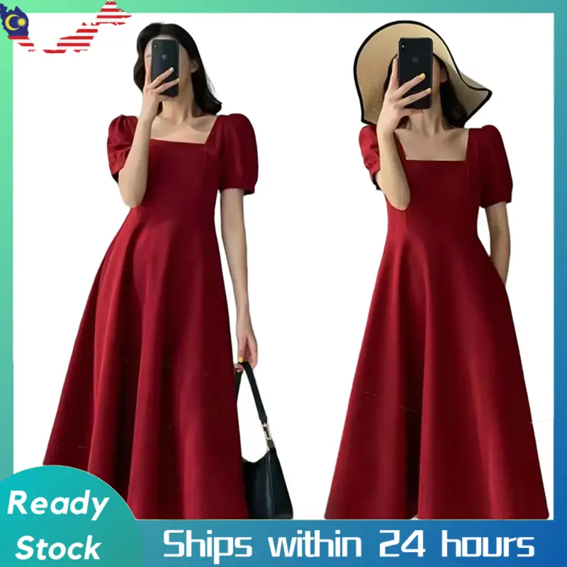 cos french toile linen dress - TikTok Shop Malaysia