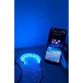 LAMPU LED ALIS DEMON EYE LAMPU DEVIL EYE RGB CONTROLLER KONEKSI BLUETOOTH 12 LED 12/24V 23CM 5