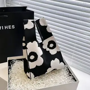 Tote Bag Korean ,Tas Hampers Bag Knitted Bag Kado