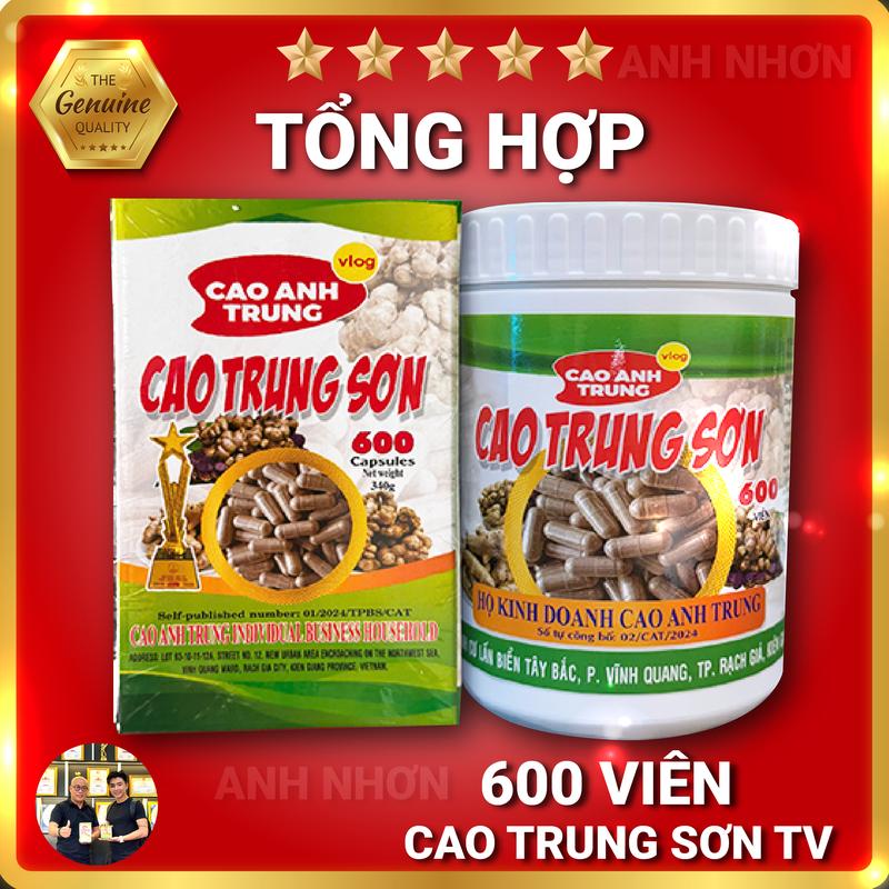 Viên ngải đen Cao Trung Sơn hỗ trợ thải độc cơ thể và đau nhức xương khớp [thẻ 600 viên tổng hợp]