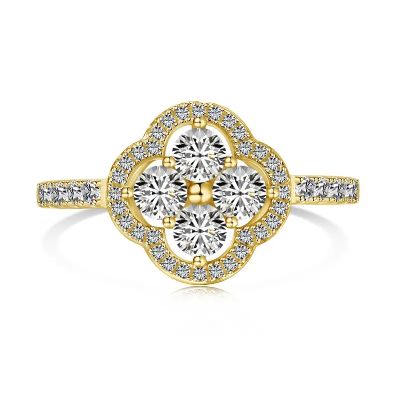 (SR043)S925 Sterling Silver Leaf Ring Stylish Design, Radiant Beauty, Perfect Gift for Women’s Daily Wear 3