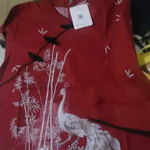 [ Yíng ] Baju Imlek Ying Katun Stretch Premium Jumbo Bigsize Blouse Dress Kemeja Couple Merah Cheongsam