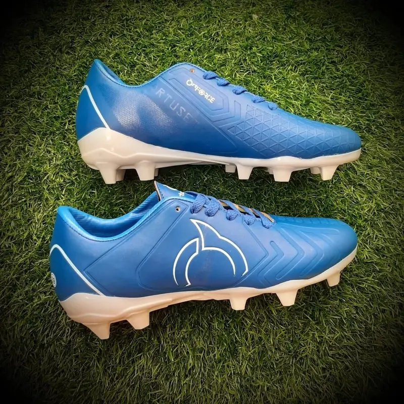 Sepatu Bola Bening Ortuseight forte orochi blue in white fg 1