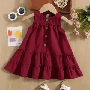 Dress Anak Perempuan Bahan Crinkel Usia 1-5 Tahun//Pakaian Baju Harian Anak Perempuan Termurah