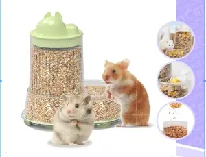 (The  Ham's) Dispenser Makanan Hamster Transparan TH-F37 Pet Feeder Anabul / Tempat Makan Hamster