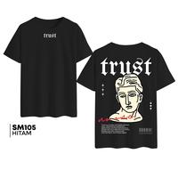 Gambar Cyfclo X Sheila Marcia Baju Kaos Distro SM105 Trust 100% Katun 24s Lengan Pendek Oblong Streetware Outfit untuk Pria Wanita Warna Hitam Putih - Santai - SM105-TRUST-HITAM, S dari Cyfclo Apparel Kota Tangerang 1 Tokopedia