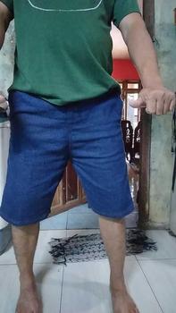 Product Review of CELANA JIENS PENDEK PRIA JIENS KOLOR RIP PINGGANG KARET Celana pendek jiens pria kolor terlaris (BISA COD) Celana pendek jiens keren pria distro murah from y**s 1