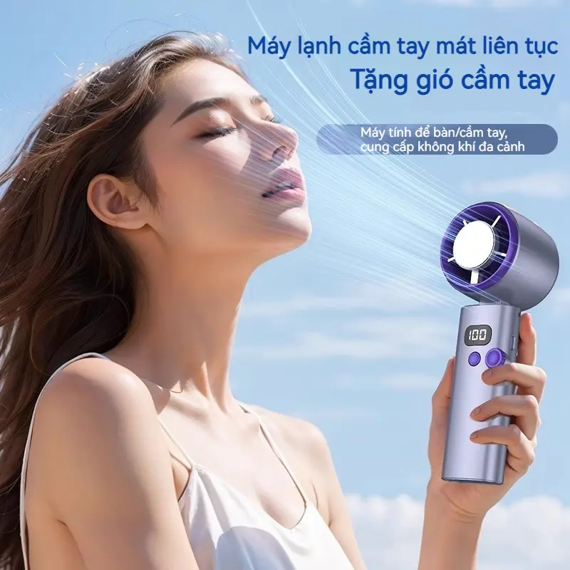 Qiangts Quạt sò lạnh  2027 Chế độ làm mát 0 độ, với 199 bánh răng tốc độ, Màn hình kỹ thuật số, Có Thể Sạc Lại 3000mAh, Động cơ không chổi than, Hỗ trợ cả ngoài trời và trong nhà | BigBuy360 - bigbuy360.vn
