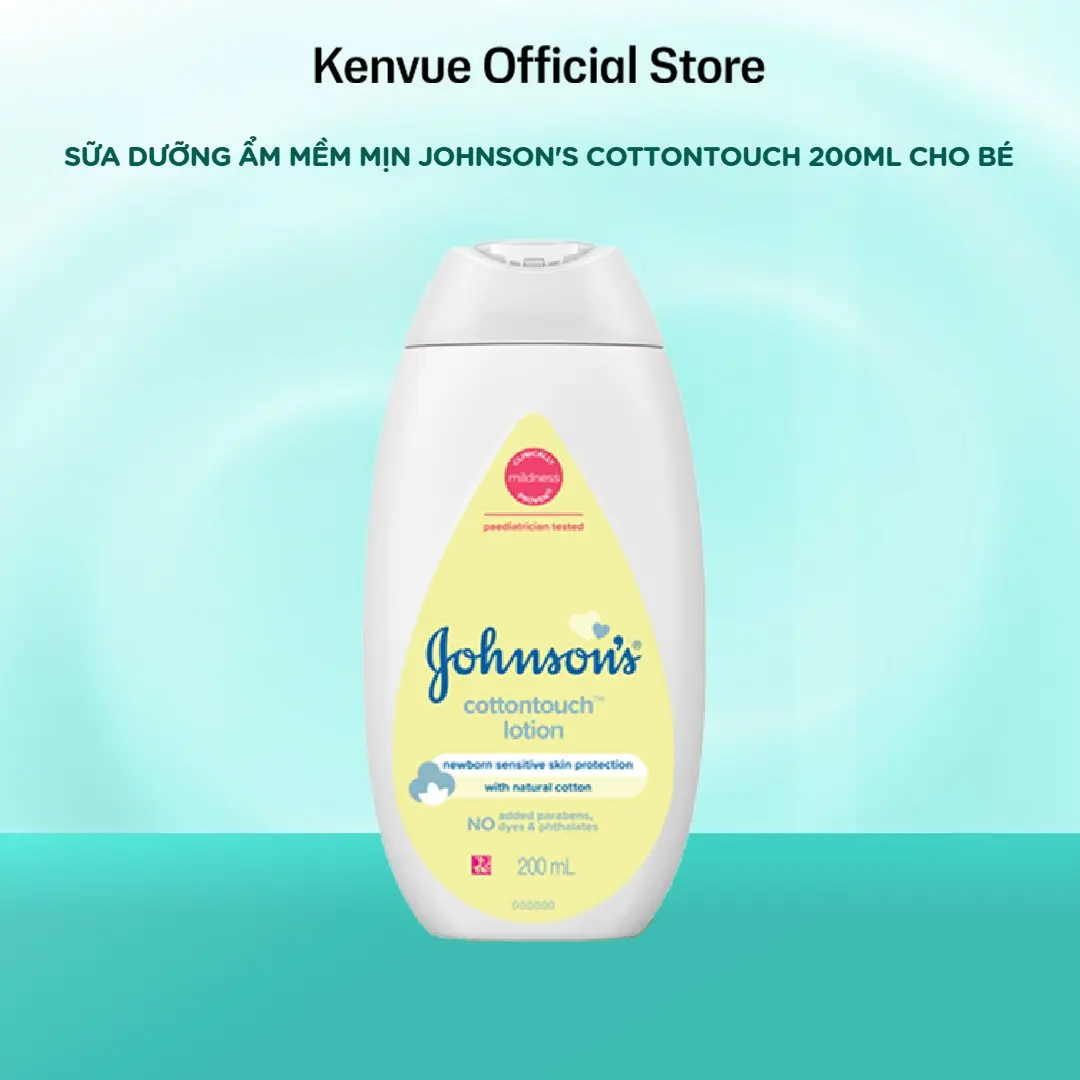 Sữa dưỡng ẩm mềm mịn Johnson's Baby Cotton Touch 200ml - Cho Bé
