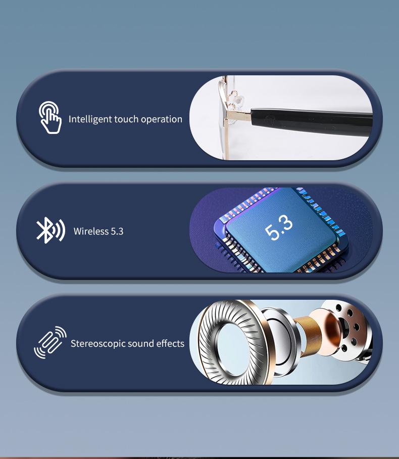 Product Introduction of GS06 Smart Glass with Voice Assistant, Built-in Speaker, and Mic, Photochromic Blue Light Filtering Lenses, Open Ear UV Protection Bluetooth Sunglasses for Sport 1