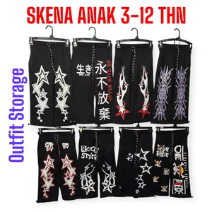 Celana Anak Panjang Baggy Pants Celana Skena Gombrong Cewek cowok Bahan Fleece Soft 280 gsm usia 3-12 thn  Fashion