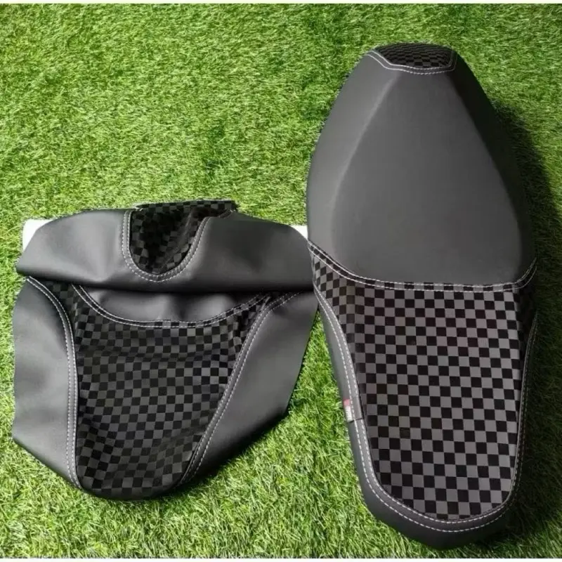 [CUCI GUDANG] Kulit Jok Model Signature Jahit Tengah Stik Double Bahan Sb-Tech Amplas X Karbon 3D Kotak Kotak Untuk Motor Vario 150 Beat Fi Scoopy Mio Dan Lainnya