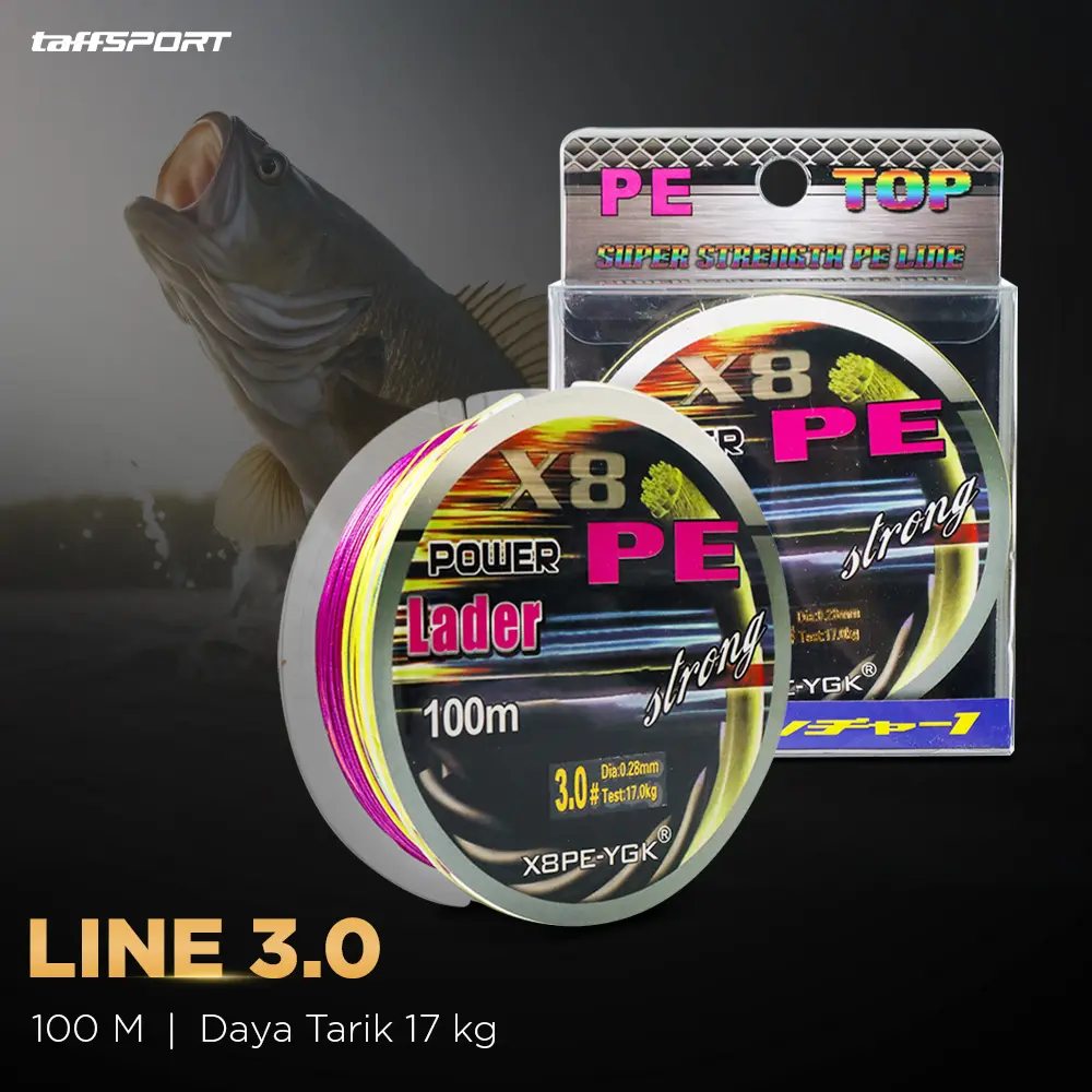 Mitra Mall Jakarta | Senar Pancing PE | 8 Braided Strand Fishing Line | 100 M Senar Pancing PE