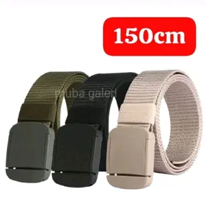 IKAT PINGGANG PRIA GESPER JUMBO SABUK TACTICAL KANVAS ANTI METAL DETECTOR GESPER JEPIT PLASTIK SABUK ARMY