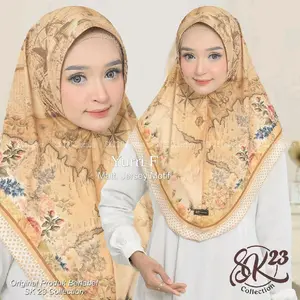 Najma hijab jersey motif vintage  premium terbaru