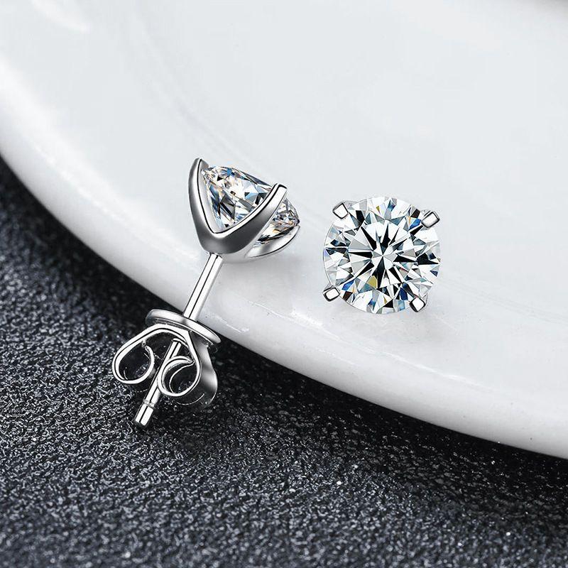 Anting stud kristal 6mm classy simple dan berkelas