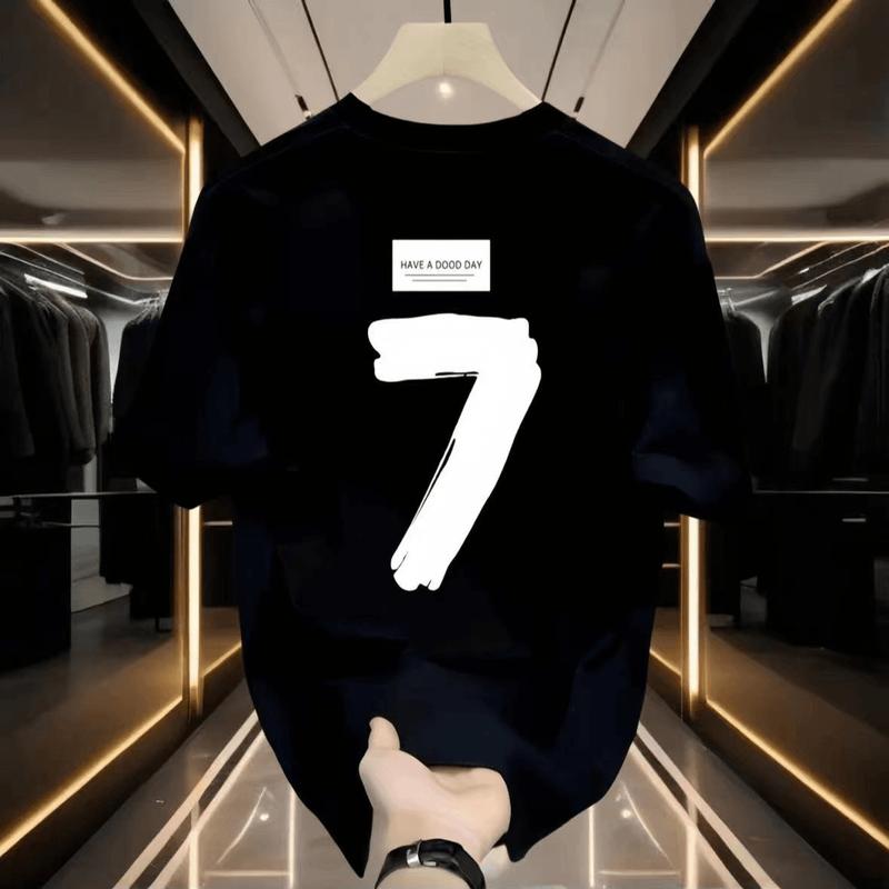 Product Introduction of Casual cao cấp người đàn ông ngắn tay t-shirt mùa hè 2024 mô hình mới nổ một nửa tay áo bông nguyên chất T-shirt Menswear Cổ Tròn Ong 3