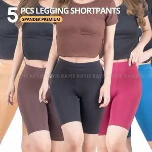 5 Pcs Celana Shot Legging Pendek / ShortPants Wanita Dewasa