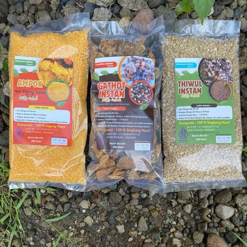 Paket makanan Legend isi 3 Macam @250gram (gatot,ampok,tiwul) 0
