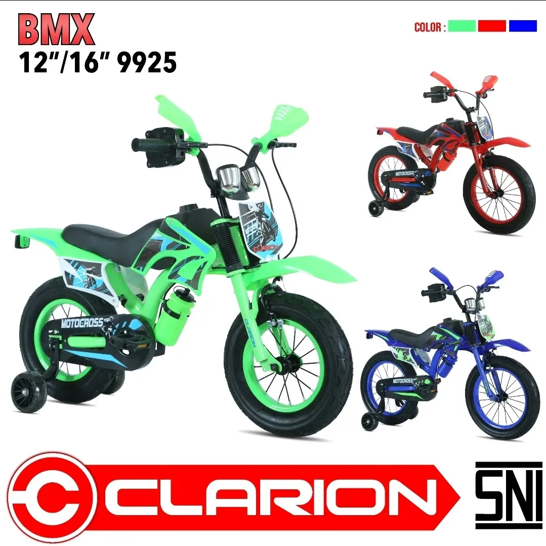 Sepeda Anak BMX 12 / 16 / 18 inch Clarion 9925 Motorcross Trail Ban Jumbo