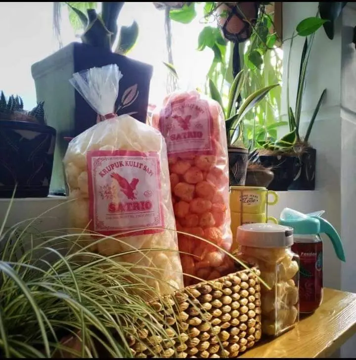 2 BALL 400gr KERUPUK RAMBAK KULIT SAPI, VARIAN RASA , BISA COD- SNACK Asin Pedas Camilan Food Rumput Makanan Cemilan Keripik 5