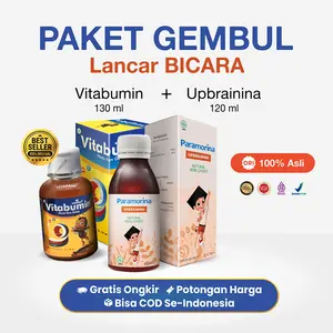 PAKET CERDAS vitabumin+paramorina ubrainina kecerdasan otak anak