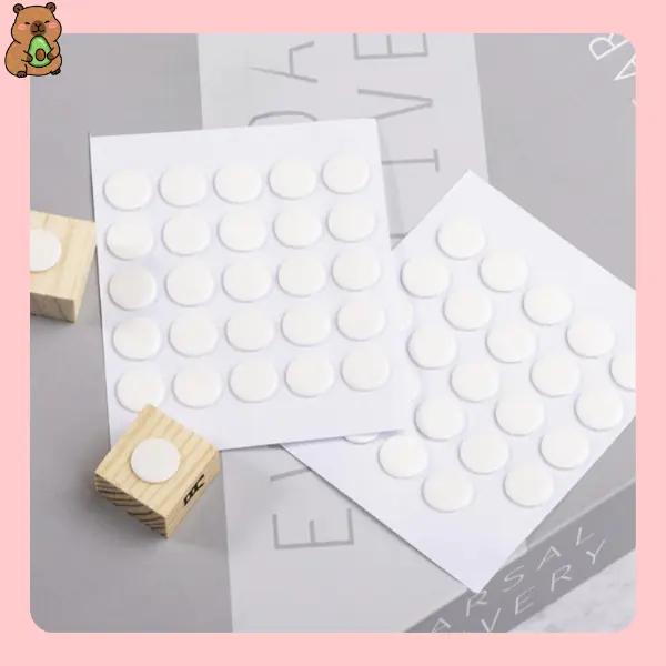 Vỉ 100 Miếng Keo Dán Charm Dán Móng, 2 Mặt Trong Suốt Dính Chắc Chắn