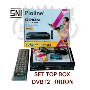 Pioline Set Top Box TV Digital DVBT2 Orion dengan USB MPEG4 PVR & YouTube Variasi + Dongle Wifi USB Adapter STB jek HDMI
