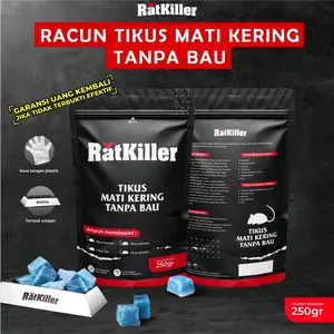 Monsrat Ratkiller Racun Tikus Mati 50gr Kering Tanpa Bau / Umpan Pembasmi dan Pengusir Tikus
