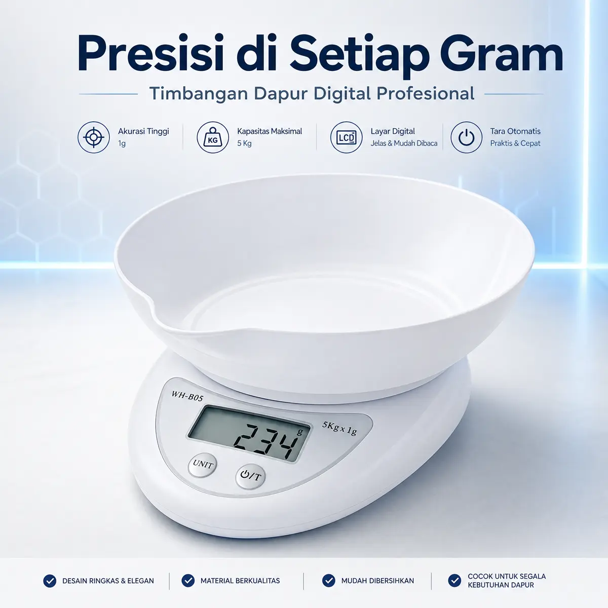 Timbangan Dapur Digital Mangkok 5kg  Timbangan kue Digital Takaran ada varian mangkuk tanpa mangkuk lampu tanpa lampu batre tanpa batre