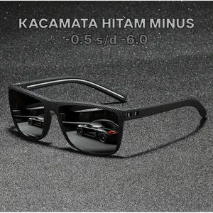 Kacamata Hitam Minus 333 Sunglasess untuk Pria dan Wanita anti UV 333 Trendy Fashion Korea Retro Sunglasses Minus -0.50 sampai -6 Fashion.line